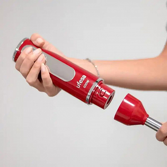 Ufesa štapni mikser  BP3443 Rouge, crveni, snaga 600W, 4 nastavka