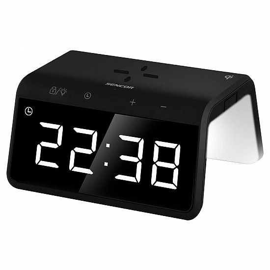 SENCOR FM radio alarm sa bežičnim punjačem SDC 7900 Qi SENCOR FM radio alarm sa bežičnim punjačem SDC 7900 Qi