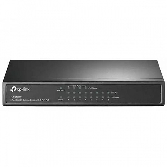 TP-Link svič PoE 10, 100, 1000 8-port  TL-SG1008P, 4 PoE porta