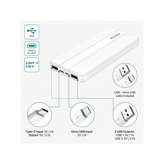 RIVACASE Power Bank VA 2041 10000mAh, beli
