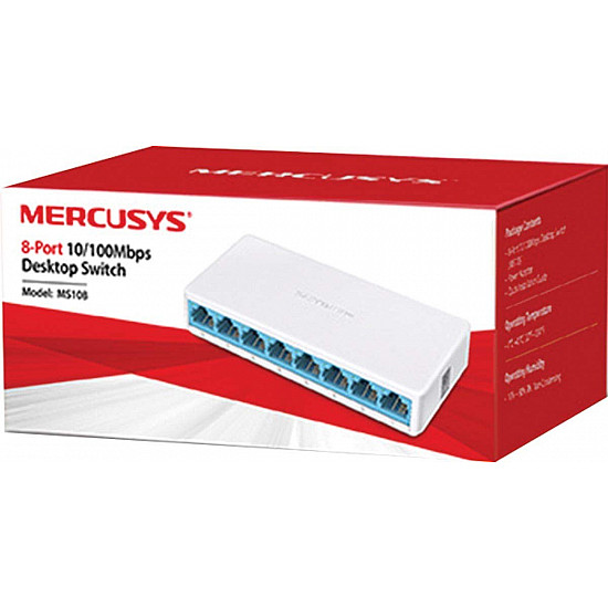 Mercusys svič 10, 100 8-port MS108