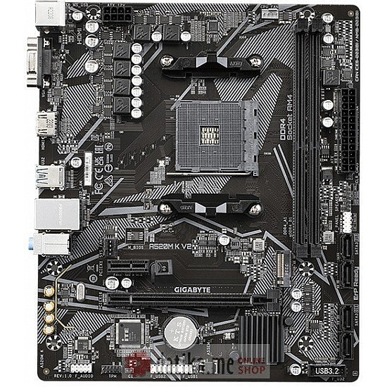Gigabyte Matična ploča AM4 A520M K HDMI, M.2