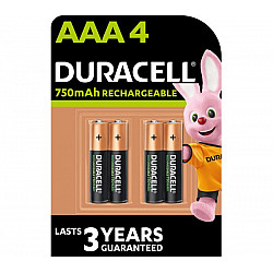 Duracell punjiva baterija AAA 750mAh(pak 4 kom)