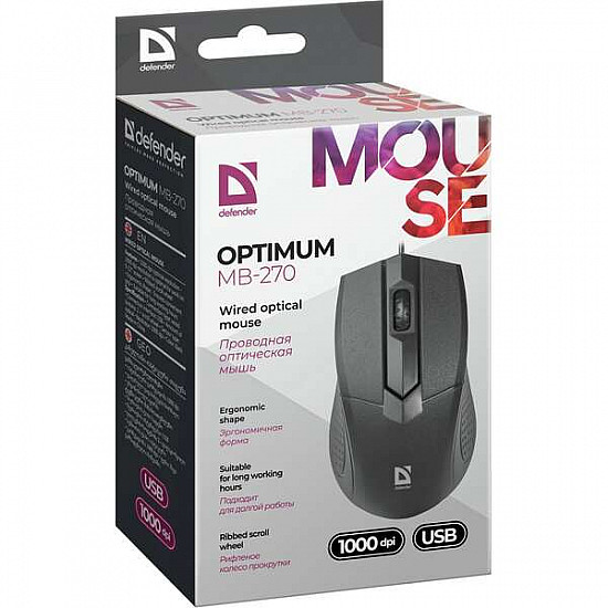 Defender miš Optimum MB-270 1000dpi