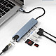 Kettz adapter konverter TIP C 7, 1 USB 3.0x2, Ethernet RJ45 , HDMI 4K 30HZ, PD, SD, TF