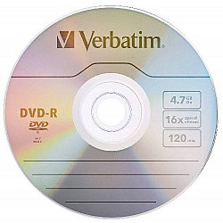Verbatim DVD-R 16x 1, 50 MATT SILVER AZO, WRAP