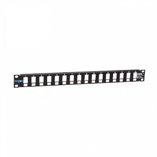 Mirsan patch panel 19, 1U sa 16 slotova ,bez modula RAL9005 MR.19P16P1U.01