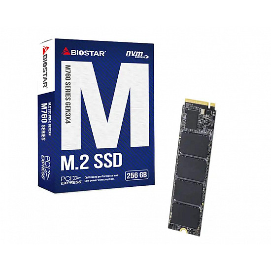 Biostar SSD M.2 NVME 256GB 2800MBs, 1700MBs M760