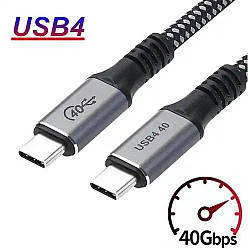 Velteh kabl USB Tip C Thunderbolt 3 KT-USB4.05M 100W (20V 5A) 0.5m