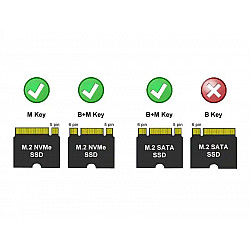 LC Power HDD Rack 2.5 SATA USB C LC-M2-C-MULTI-3 NVME, M.2