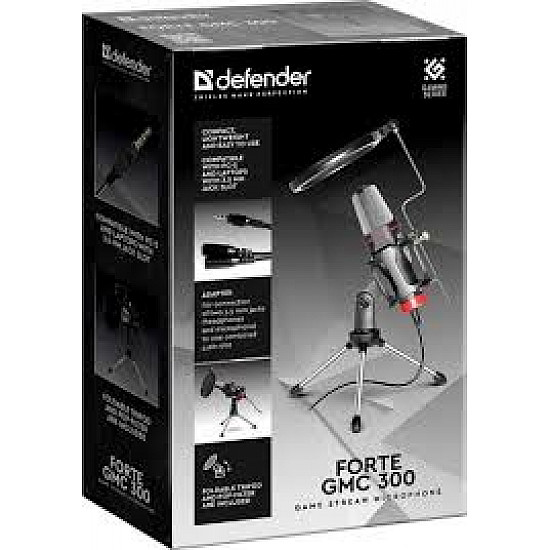 Defender Gaming stream mikrofon Forte GMC 300 3.5mm 1.5m kabl