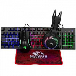 Marvo  tastatura + miš + slušalice + podloga LOOT 40 CM416