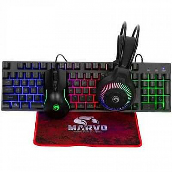Marvo  tastatura + miš + slušalice + podloga LOOT 40 CM416