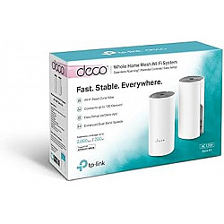 TP LINK Wi-Fi Whole-Home Mesh AC1200 Dual-Band 300, 867Mbps DECO E4 (2-PACK)