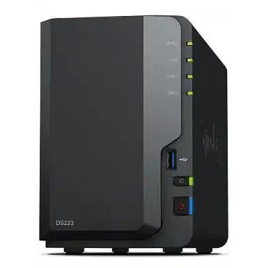 Synology storage NAS DS-223 2 HDD, Lan, 3xUSB