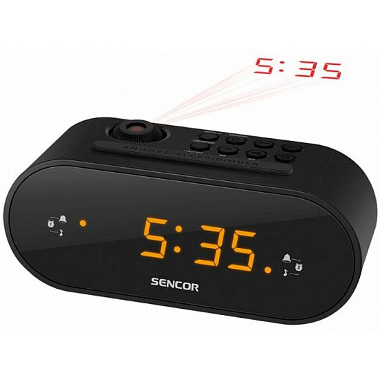 SENCOR FM radio alarm sa projektorom vremena SRC 3100 B crni