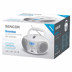 SENCOR radio CD Player SPT 2700 WH S CD, MP3, USB, BT