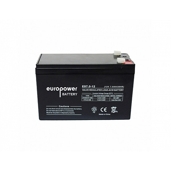 EuroPower baterija za UPS ES12-7 12V 7Ah