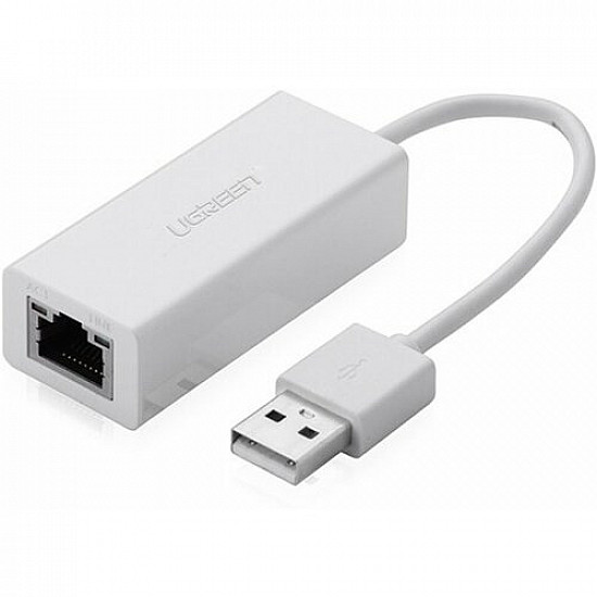 Ugreen USB adapter LAN 2.0 - RJ45 10, 100 CR110 beli