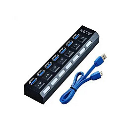 Kettz USB Hub 7 port KT-HUSB.74 3.0 Tip A Crni