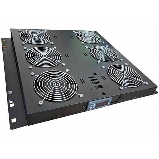Mirsan ventilator panel sa 6 ventilatora sa digitalnim kontrolerom MR.FAN6DT.01 Crni