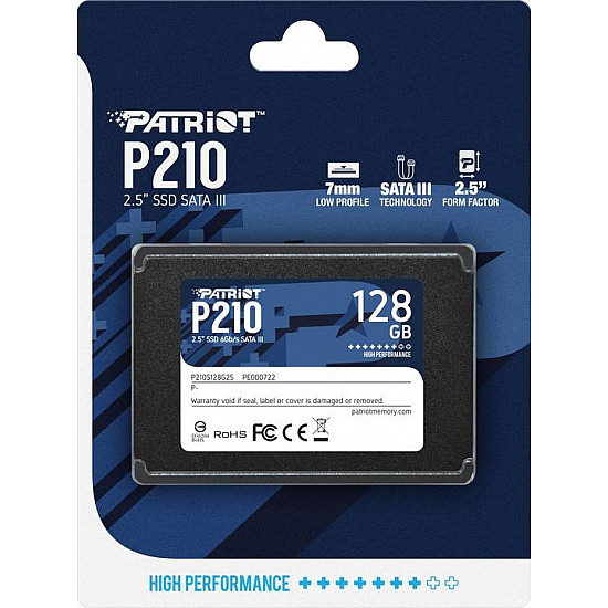 Patriot SSD 2.5 SATA3 128GB P210 450MBs, 430MBs P210S128G25