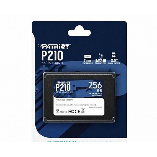 Patriot SSD 2.5 SATA3 256GB P210 530MBs, 400MBs P210S256G25