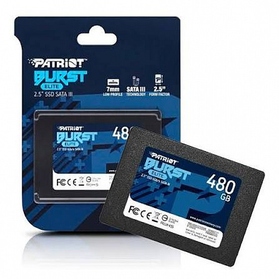 Patriot SSD 2.5 SATA3 6Gb, s 480GB Burst Elite 450MBs, 320MBs PBE480GS25SSDR