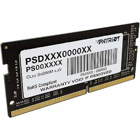 PATRIOT 8GB SODIMM DDR4, 2666MHz, Signature, PSD48G266681S