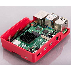 Raspberry kućište za Pi 4 crveno belo