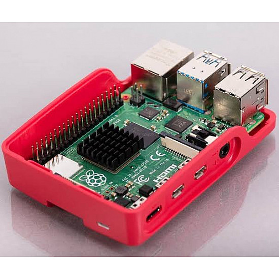 Raspberry kućište za Pi 4 crveno belo