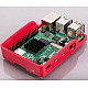 Raspberry kućište za Pi 4 crveno belo