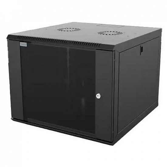 Mirsan 9U, 19 rek orman nazidni WTC09U60MN-KYK 565mmx600mmx445mm crni,bočno zaključavanje