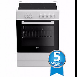 Beko Električni šporet FSS67000GW širina 60cm, keramička ploča