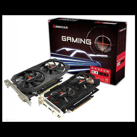 Graficka karta Biostar RX560 4GB GDDR5 128 bit DVI DP HDMI
