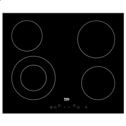 Beko Ugradna ploča HIC64402 X širina 60cm, senzorske komande, keramička ploča