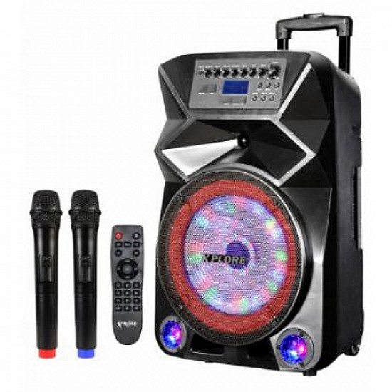 Xplore Karaoke sistem XP8812 Danza 2xmic, FM, microSD, mp3, wma, USB, BT, AUX, MIC, 600W