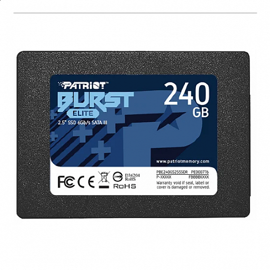 Patriot SSD 2.5 SATA3 6Gb, s 240GB Burst Elite 450MBs, 320MBs PBE240GS25SSDR