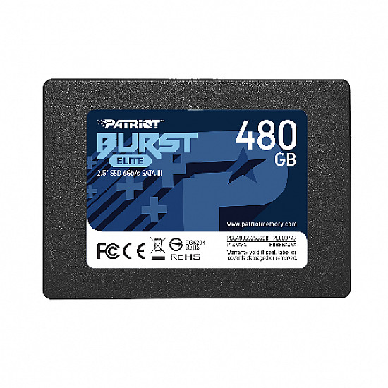 Patriot SSD 2.5 SATA3 6Gb, s 480GB Burst Elite 450MBs, 320MBs PBE480GS25SSDR