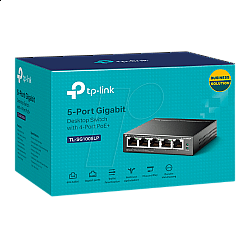 TP-LINK svič 10, 100, 1000 5-port TL-SG1005LP 4xPoE port 30W
